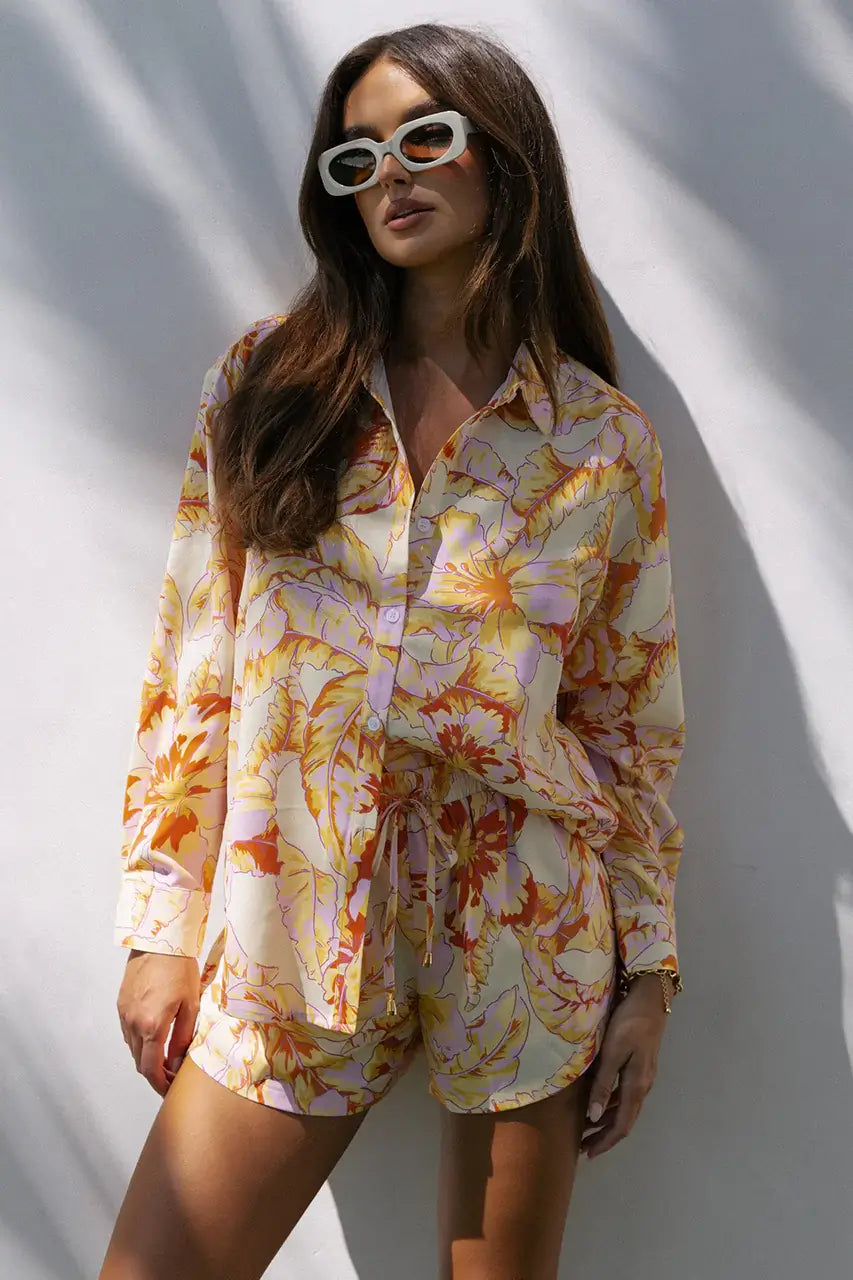 Runaway Tropicana Top - Citrus Floral