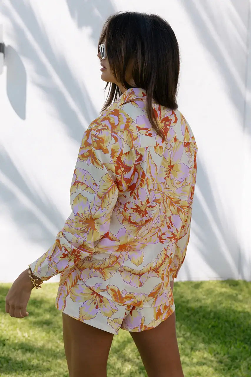 Runaway Tropicana Top - Citrus Floral