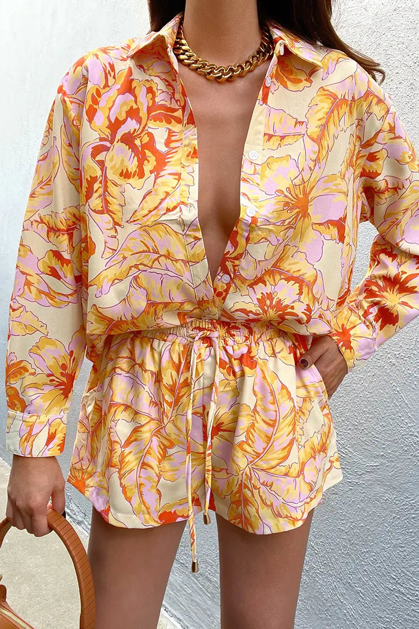 Runaway Tropicana Top - Citrus Floral