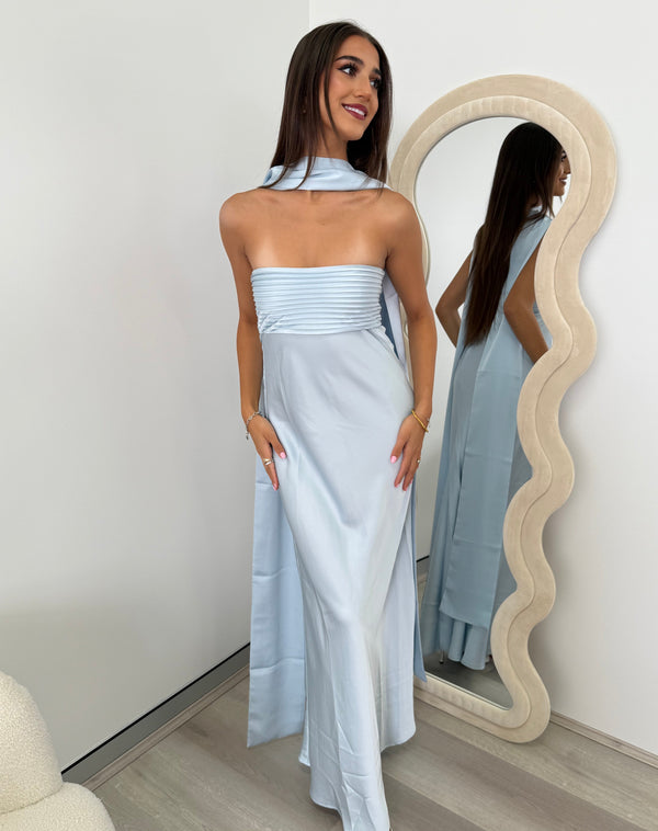 Runaway The Label - Elsa Maxi Dress in Ice Blue