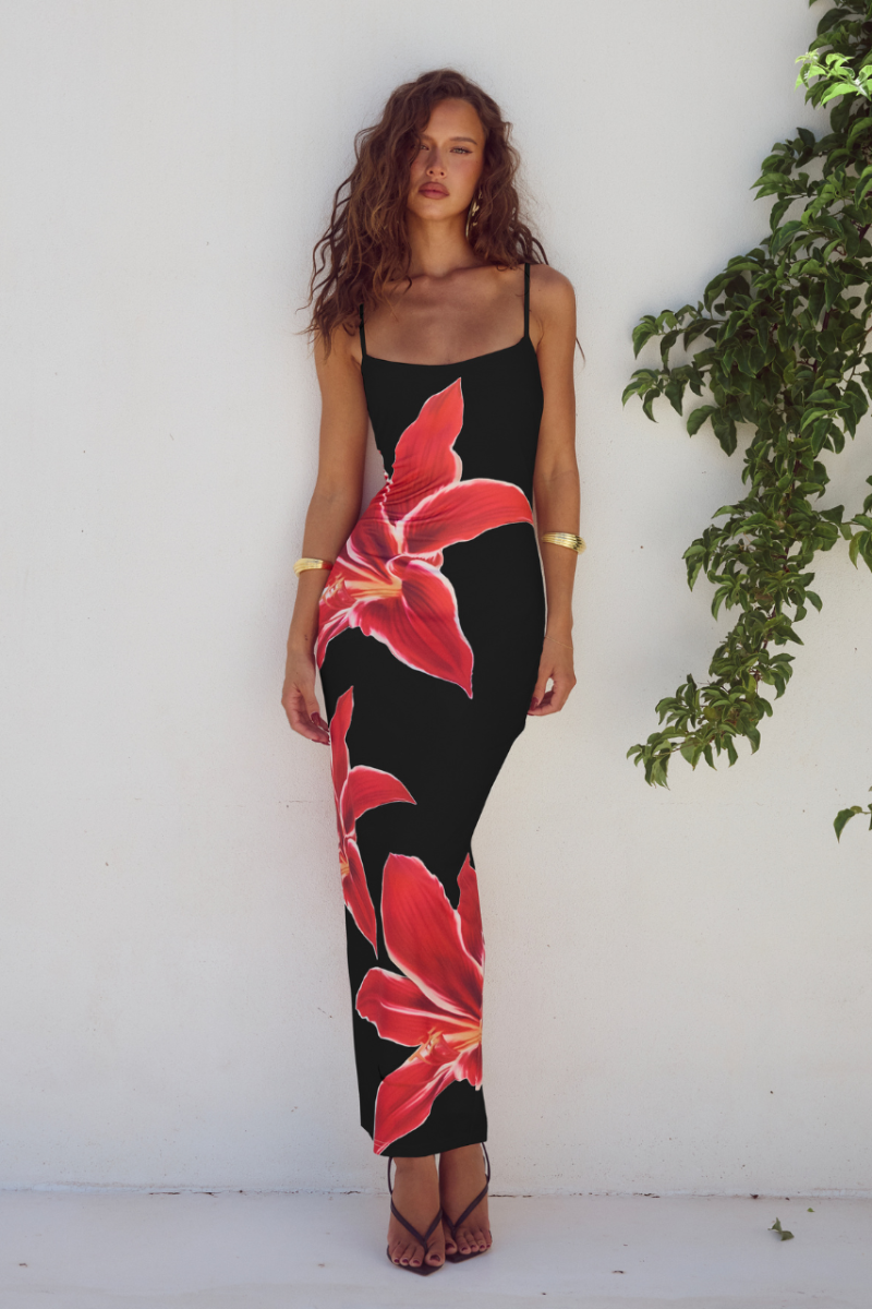 Midi Dress in Black