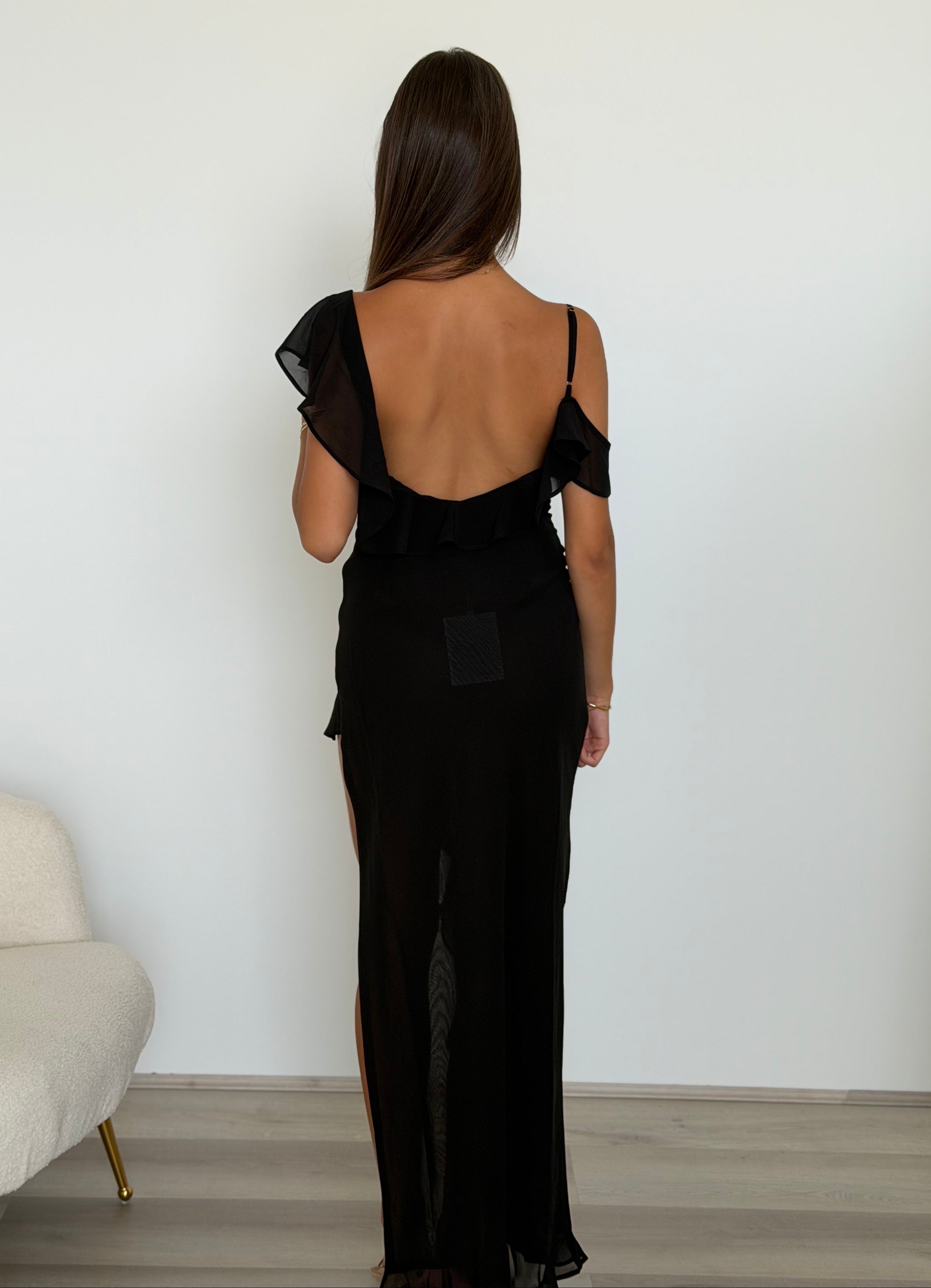 vacanza maxi dress runaway the label VACANZA MAXI DRESS - BLACK