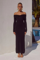 Airilie Midi Dress in Black