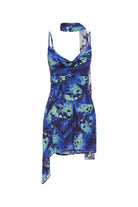 Runaway The Label - Alora Scoop Neck Mini Dress in Eliana Blue