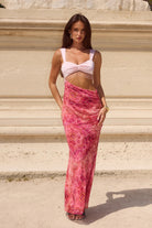 Alzona Maxi Dress in Gaia Pink