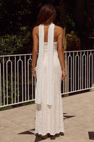 Runaway The Label - Amana Strapless Scarf Maxi Dress in White
