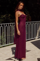 Amana Strapless Scarf Maxi Dress by Runaway The Label | Winsome Girl Fashion 