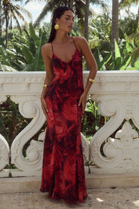 Runaway The Label - Aminah Maxi Dress in Zebra Chocolate