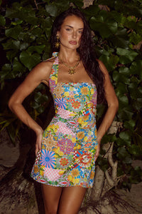 Runaway The Label - Anacapri Mini Dress in Anacapri Pink