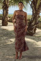 Alessi Midi Dress in Leopard Print