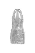 Aquaria Sequin Mini Dress in Silver