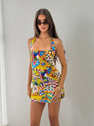 Aera Mini Dress in Phaedra Print
