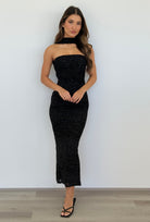 Alessi Midi Dress in Black