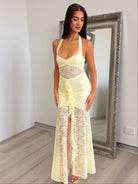 Annika Maxi Dress in Lemon