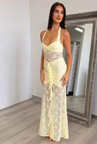 Annika Maxi Dress in Lemon