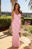 Barlow Maxi Dress in Pink