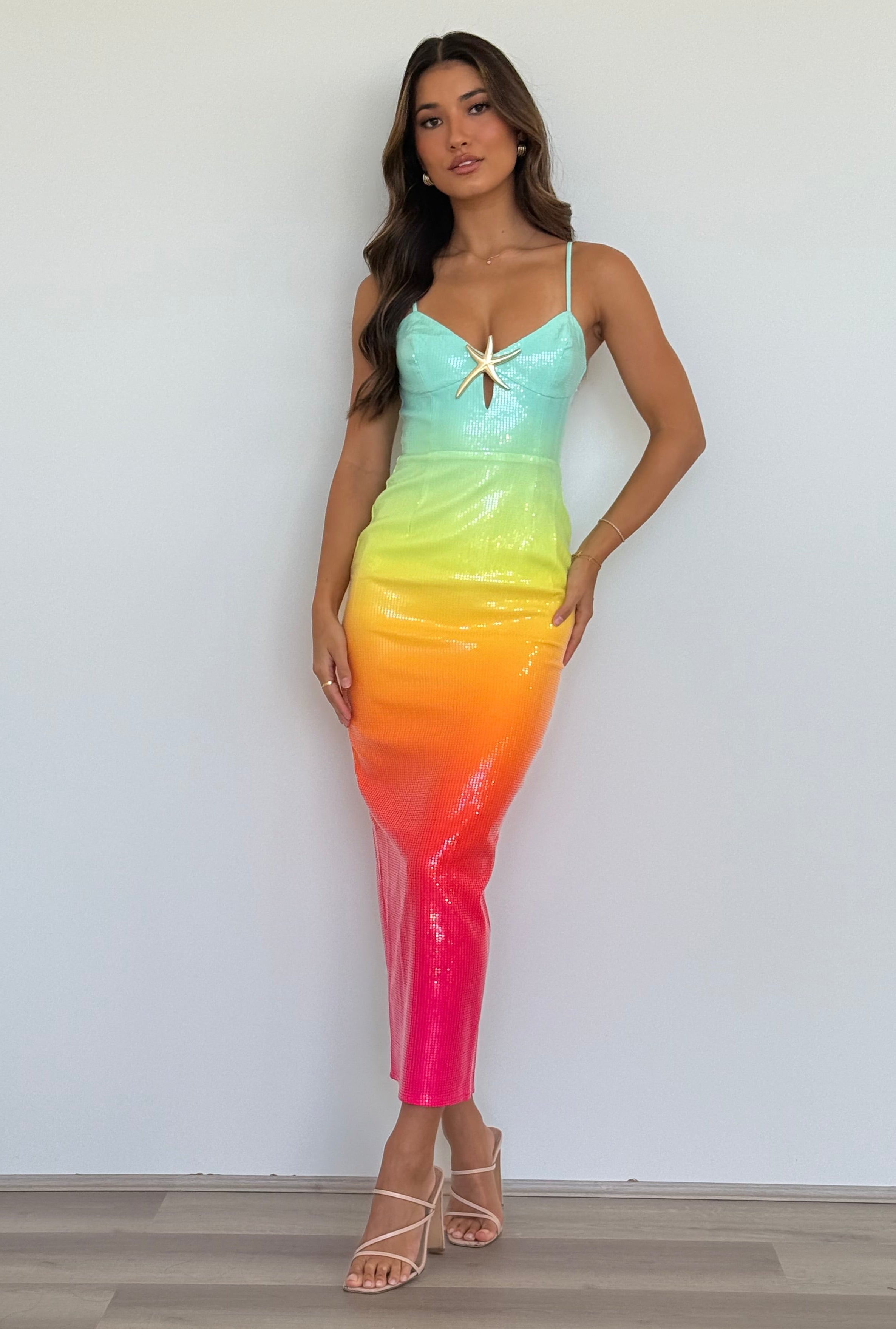 Benito Midi Dress in Multi