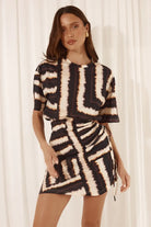 Brizzie Mini Dress in Noria Print