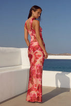 Runaway The Label - Verity Reverse Halter Neck Top in Moana Pink