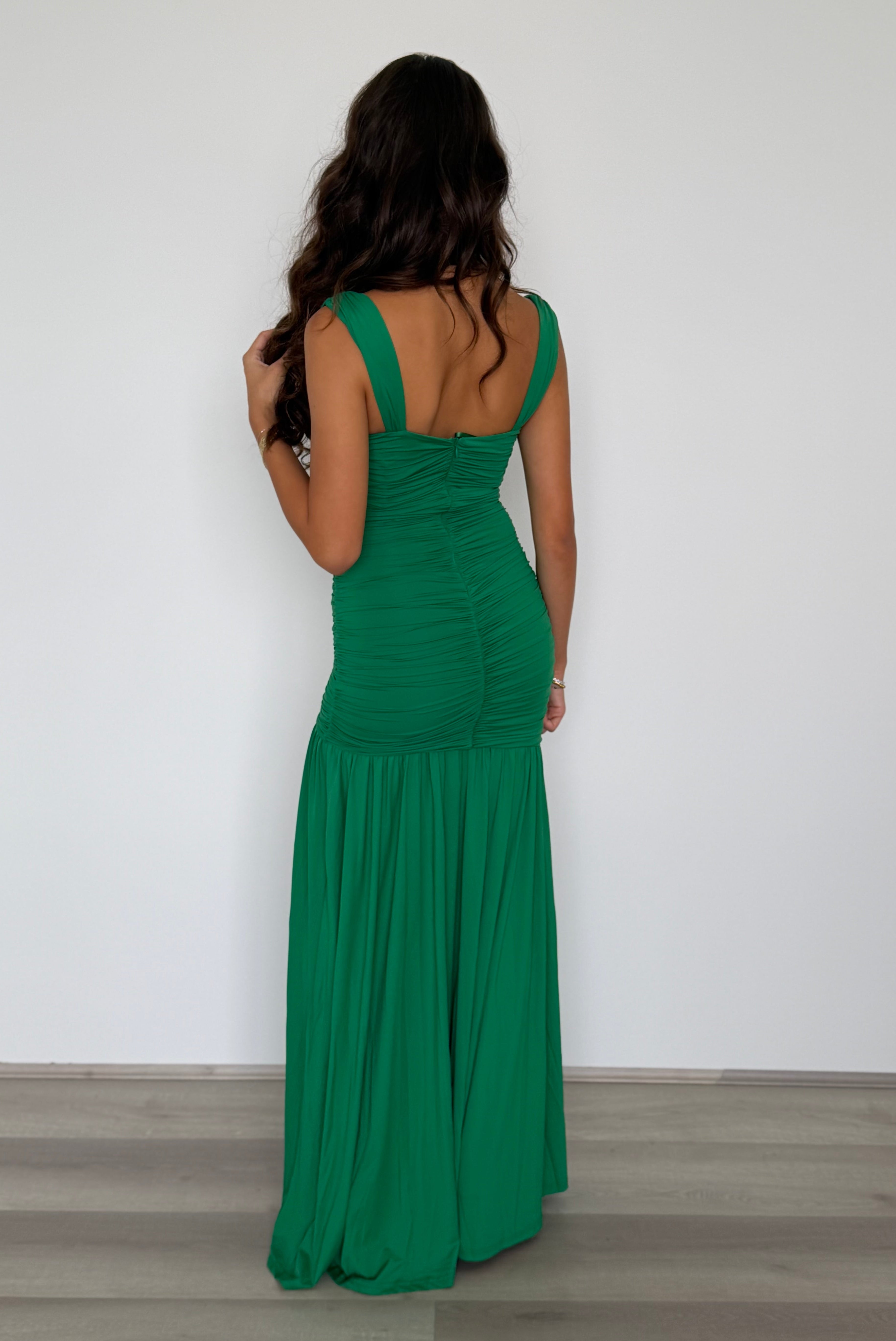 Runaway The Label - Carly Maxi Dress in Emerald Winsome Girl Runaway The Label - Carly Maxi Dress in Emerald Winsome Girl