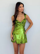 Cavani Mini Dress in Green
