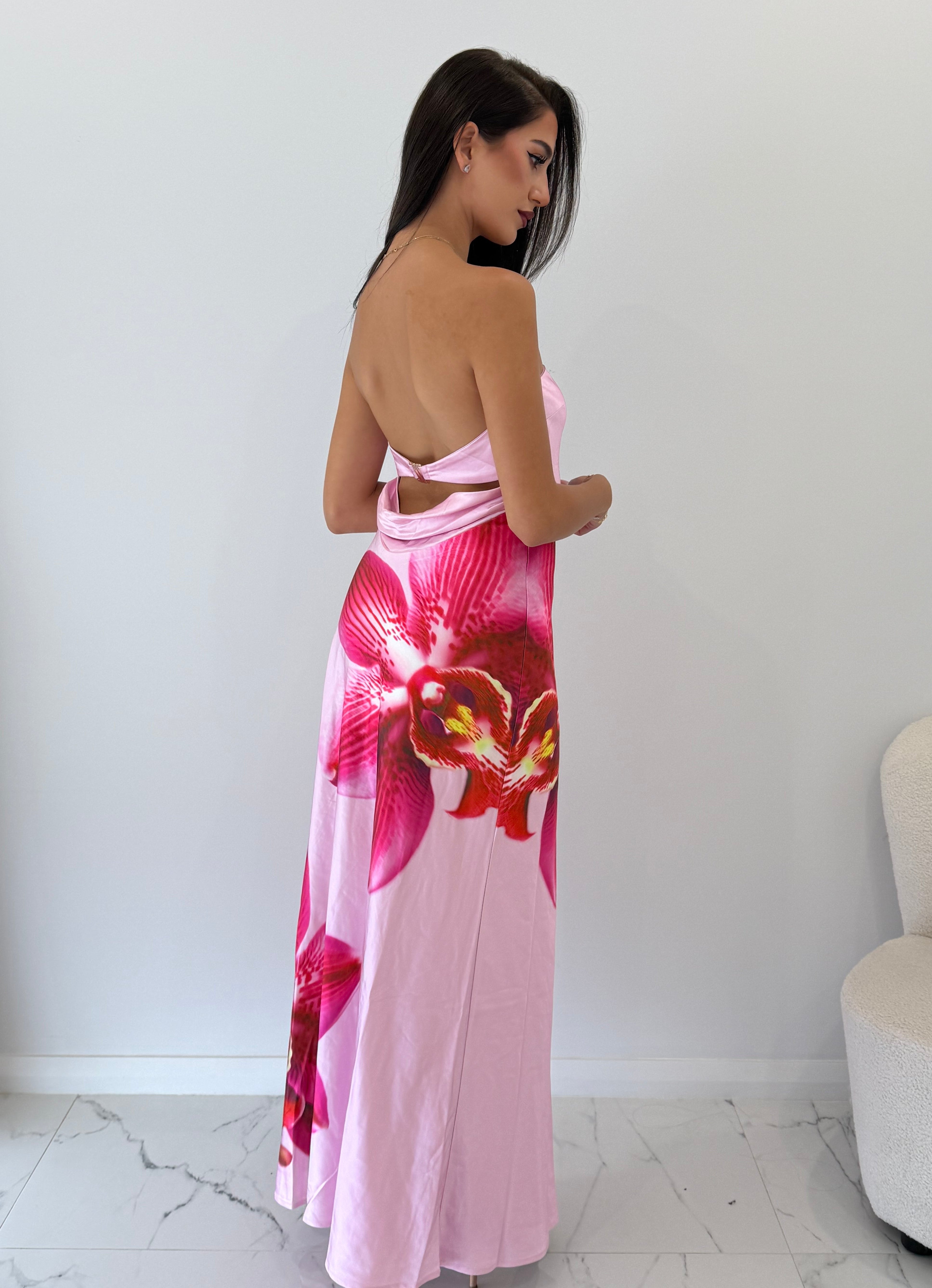 Celeste Maxi Dress in Orchid Pink