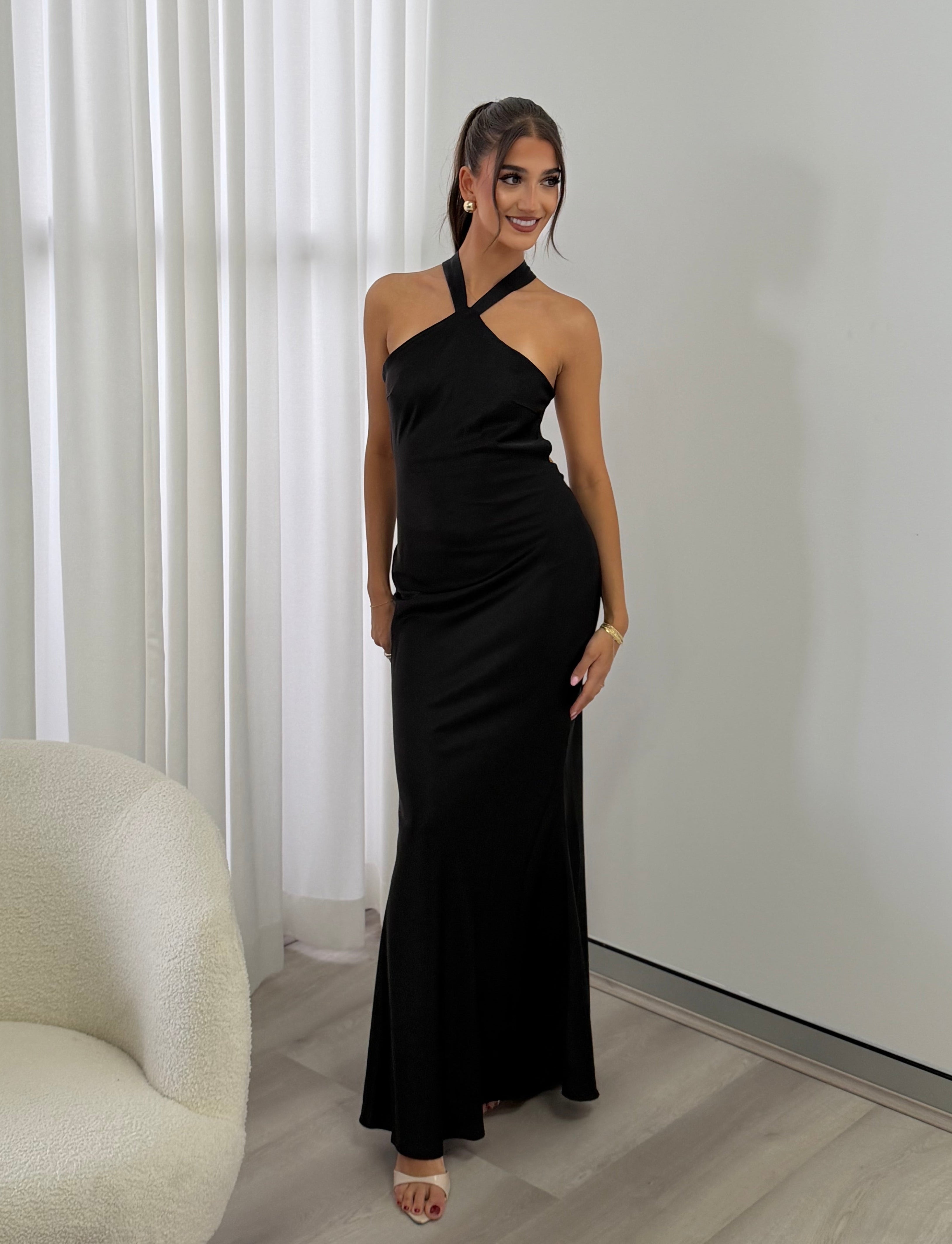 Chara Maxi Dress in Black