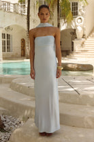 Elsa Maxi Dress in Ice Blue