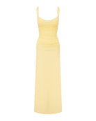 Emmeline Corset Maxi Dress in Butter by Runaway The Label | Winsome Girl Fashion 