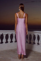 Esme High Split Maxi Dress in Petal