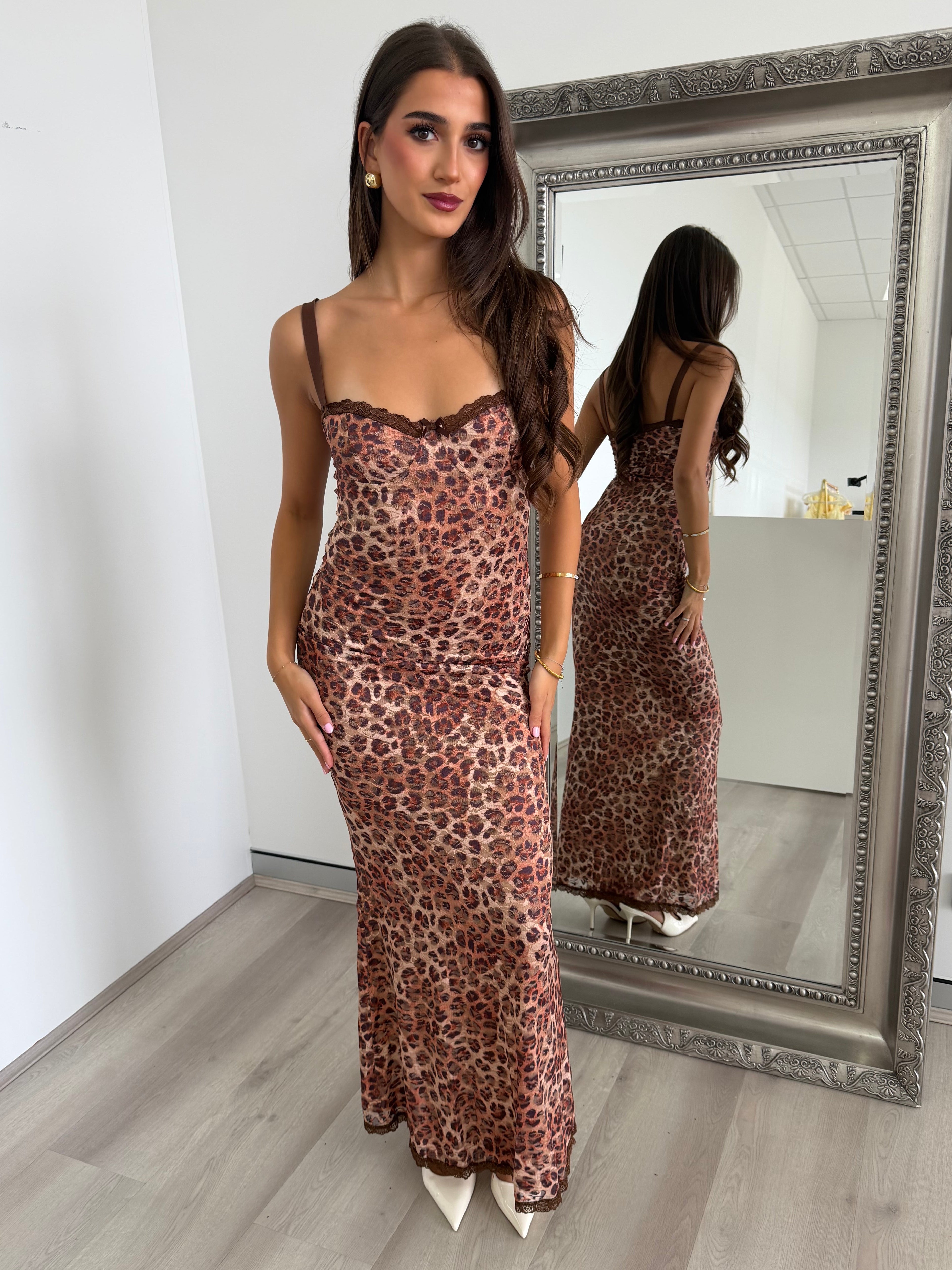 slim fit dress slacks Rainbow Leopard Tshirt Dress, Animal Print Women Summer Beach Cute Festival Party Casual Short Sleeve Girls Ladies Tee Xs