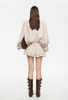 Elements Mini Dress in Beige