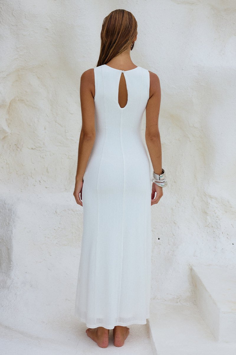 Eos Midi Dress in Ivory