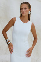 Eos Midi Dress in Ivory