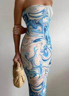 Etoile Midi Dress in Blue