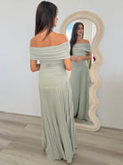 Field Of Dreams Maxi in Light Sage