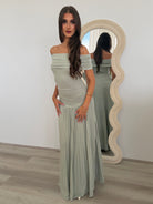 Field Of Dreams Maxi in Light Sage