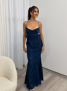 Florenza Maxi Dress in Navy