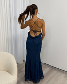 Florenza Maxi Dress in Navy