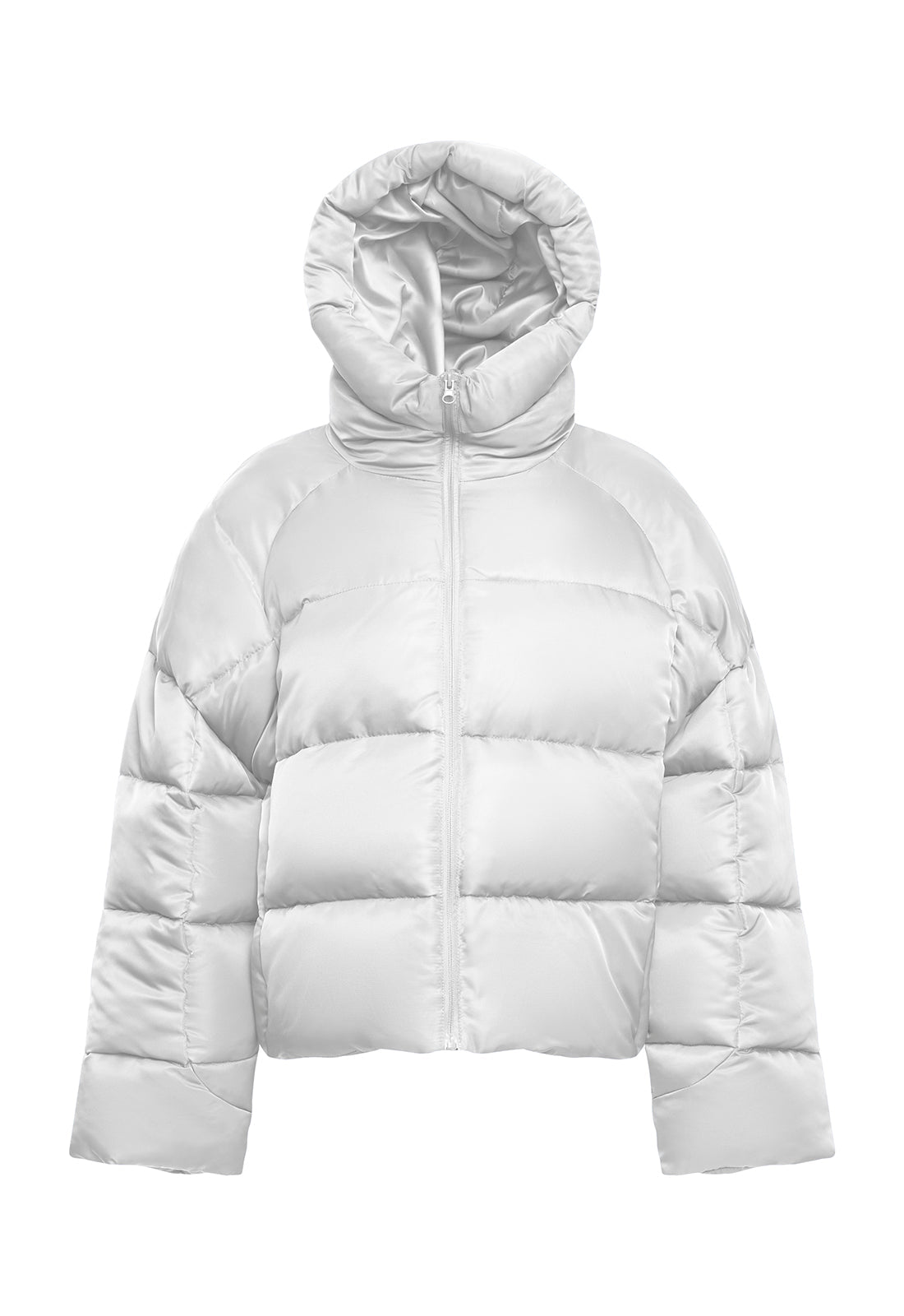 Lioness Cindy Puffer Jacket in Ash — Flat Lay │ Winsome Girl Fashion