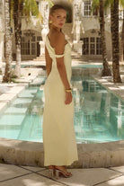 Gia Maxi Dress in Lemon