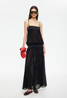Gracia Maxi Dress in Noir