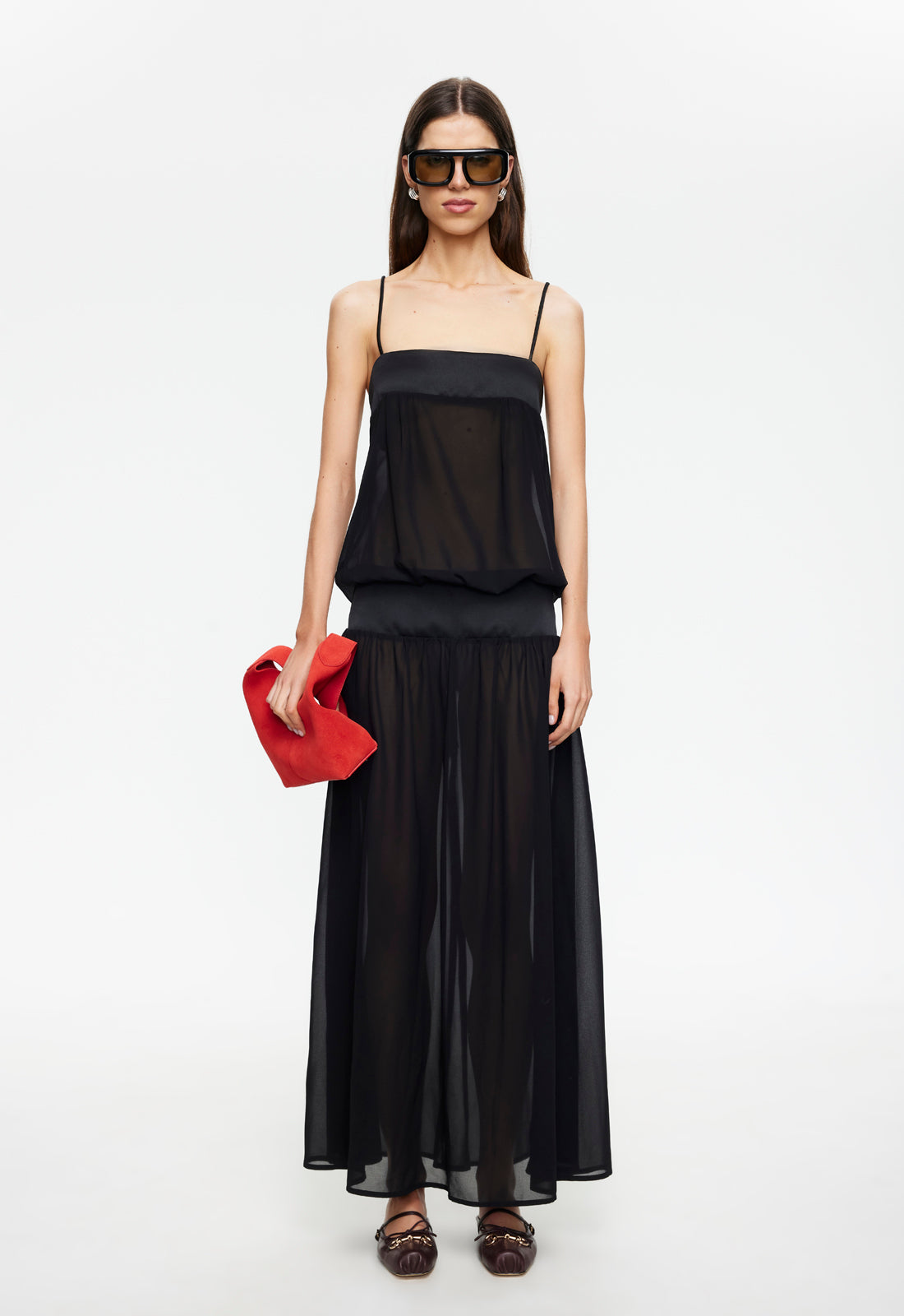 Gracia Maxi Dress in Noir