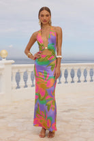 Halston Maxi Dress in Diaz Iris