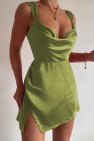 Havanna Mini Dress in Lime