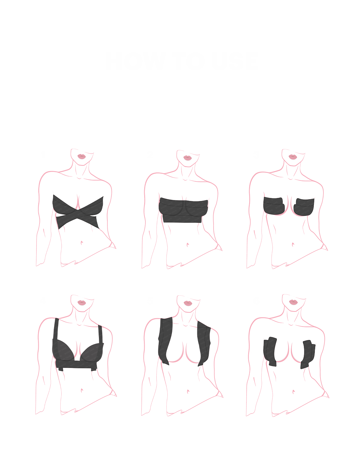 Booby Tape How to Use Guide — 6 Ways to Wear Breast Lift Tape │ Winsome Girl Fashion
