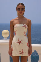 Ibiza Mini Dress in Sand Seashell