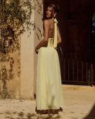 Isolina Maxi Dress Corset-Inspired Back in Butter | Winsome Girl Fashion