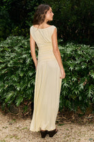 Seven Wonders Iva Maxi Dress Butter Side Split | Winsome Girl Fashion