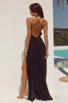 Runaway The Label - Jionni Ruffle Maxi Dress in Black